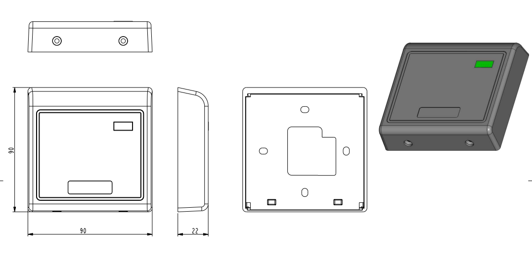 S5系列门禁读卡器 – Bostex